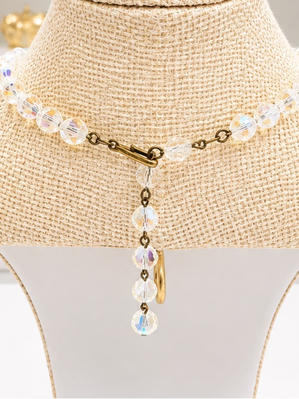 Vintage Crystal Bead Choker - Picture 3 of 4